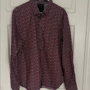Men’s  Patterned Button Down Shirt